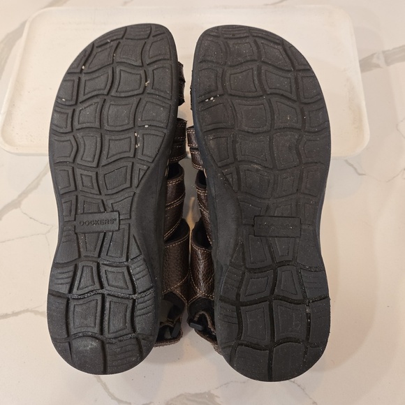 Leather Brown Fishermans Hiking Outdoor Sandals Mens Size 12